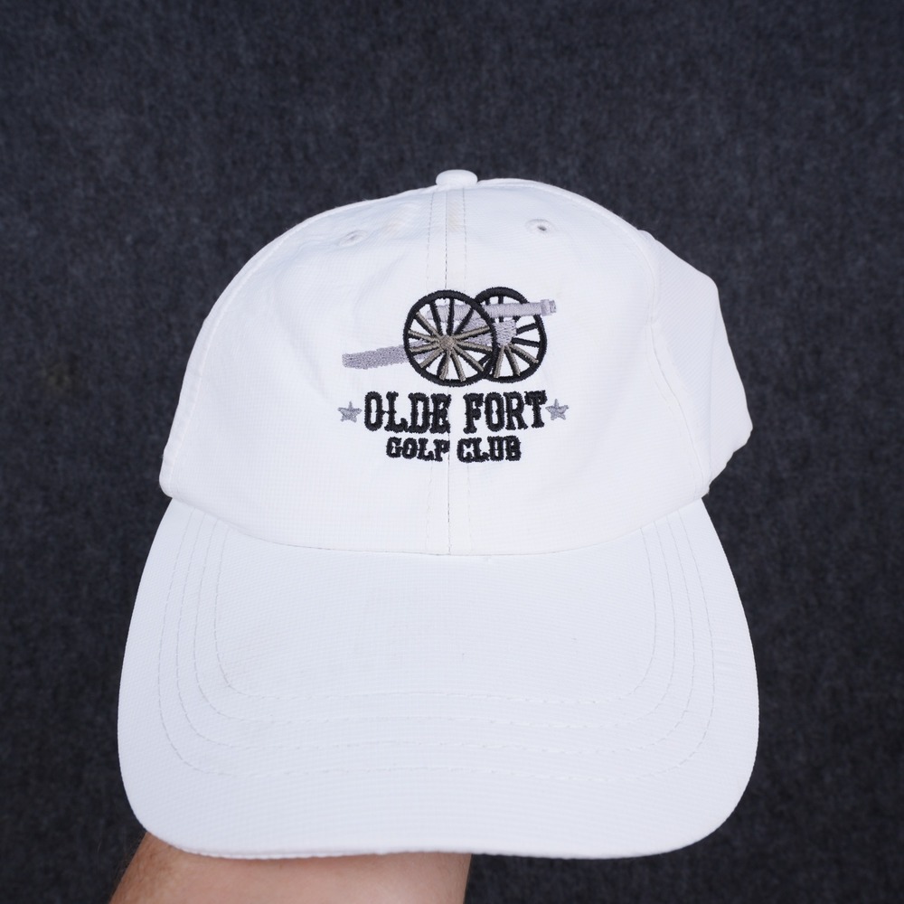 American Dry Goods Olde Fort Golf Club Hat Unisex OS White Good Embroidered Cap